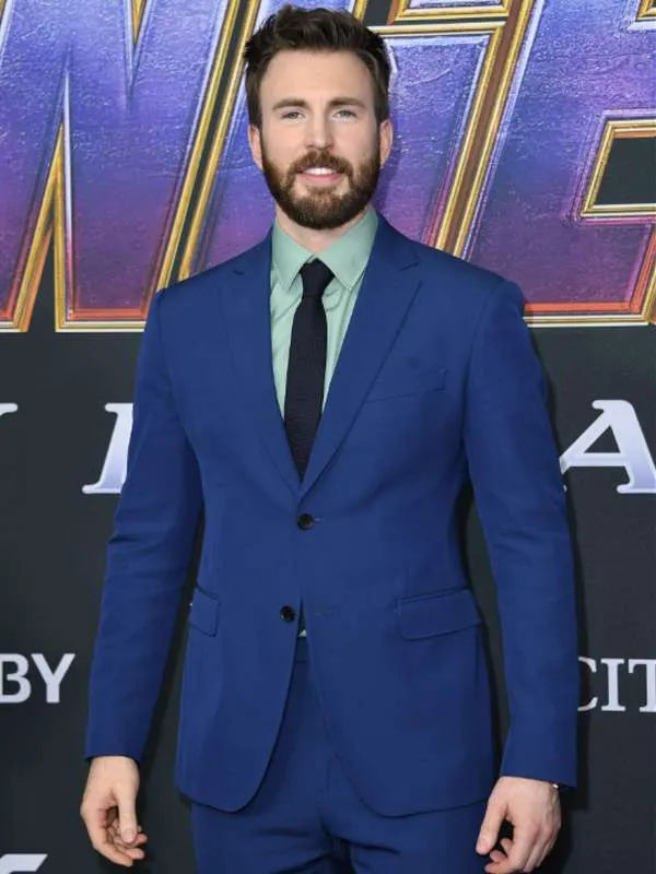   Avengers Endgame  Chris Evans Blue Suit