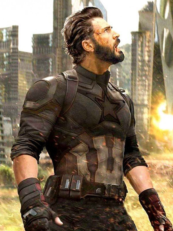Chris Evans Avengers Infinity War Leather Jacket
