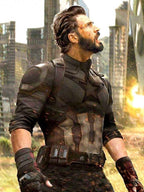 Chris Evans Avengers Infinity War Leather Jacket

