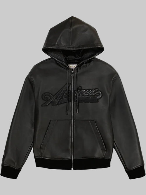 Avirex-Script-Nappa-Leather-Hoodie