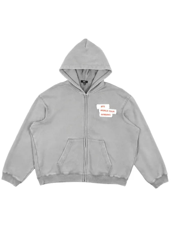 BTS World Tour ARIRANG Zip-up Hoodie