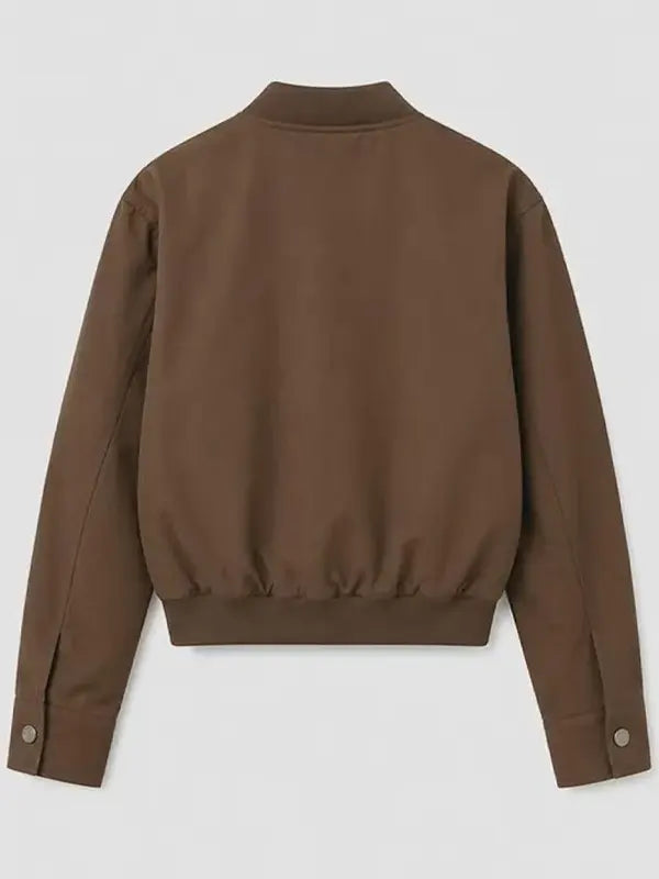 Bailey Brown Cotton Bomber ZIP Jacket