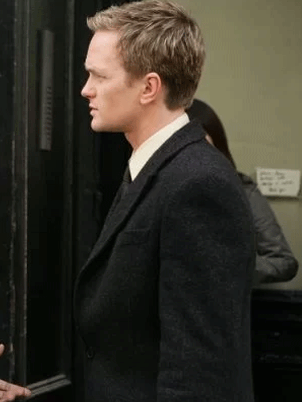 How I Met Your Mother Neil Patrick Harris Black Wool Coat

