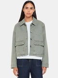 Billie Bruen Women Grey Casual Cotton Jacket