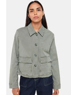 Billie Bruen Women Grey Casual Cotton Jacket