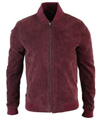 
 Yahya Abdul Mateen Black Mirror Maroon Suede  Jacket