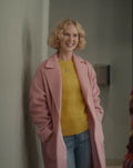 Black Mirror S07 Rosy McEwen  Pink Wool Coat

