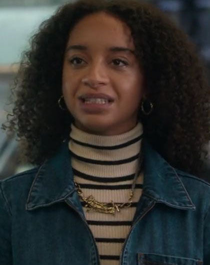 Siena Kelly Black Mirror S07  Blue Denim Jumpsuit
