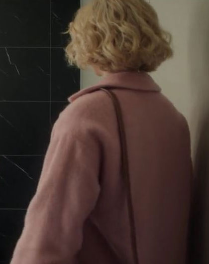 Black Mirror S07 Rosy McEwen  Pink Wool Coat

