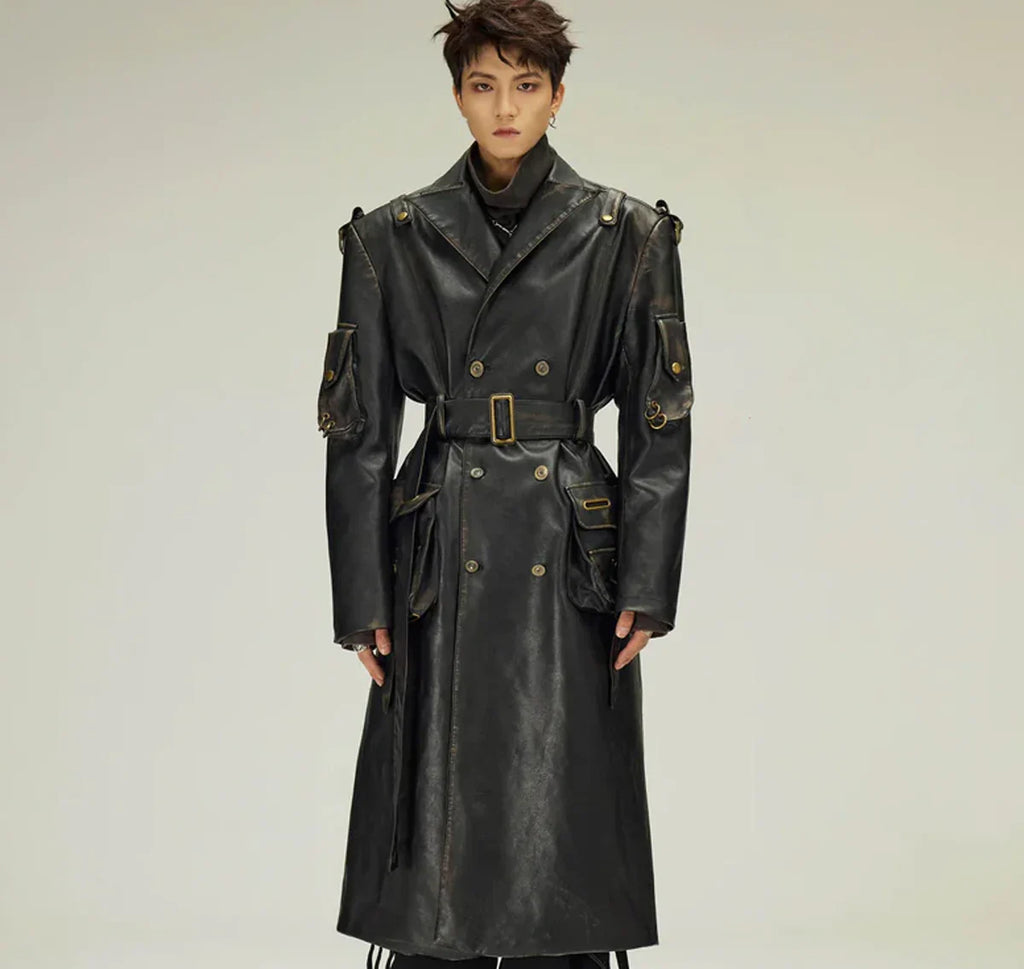 Black_Belted_Long_Leather_Trench_Coat_For_Men
