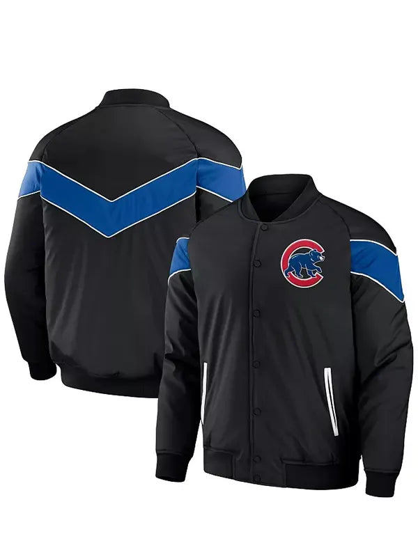 Black Chicago Cubs Jacket