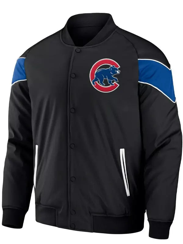 Black Chicago Cubs Jacket