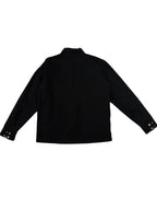Black Chrome Heart Denim Jacket