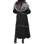 Black Fur Leather Coat For Women Buy