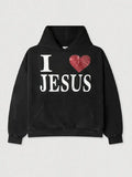 Black I Love Jesus Hoodie