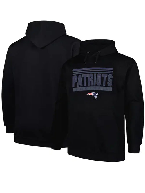 Black New England Patriots Sweatshirt Fleece