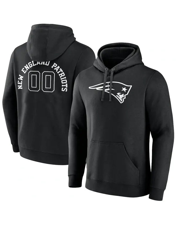 Black New England Patriots Sweatshirt Pullover