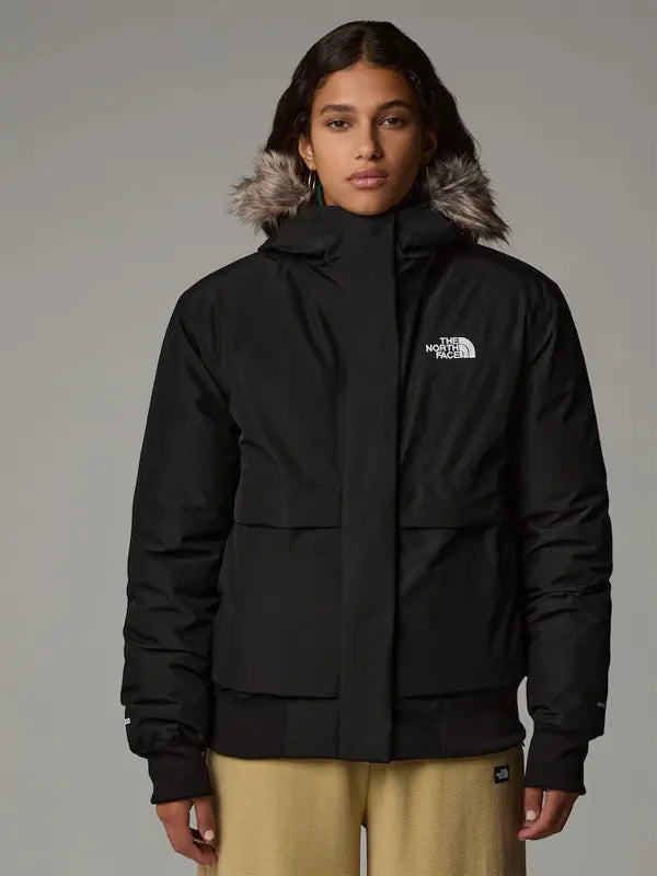 Black North Face Bomber Jacket Womens