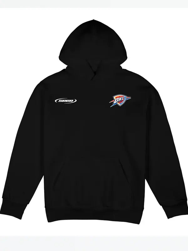 Black Okc Thunder Hoodie