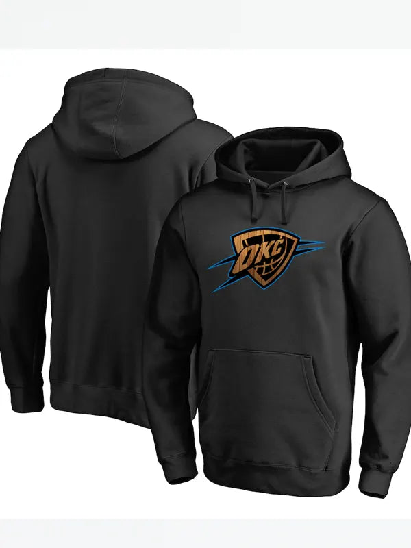 Black Okc Thunder Hoodie