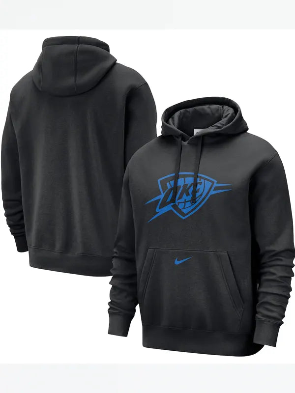 Black Okc Thunder Hoodie