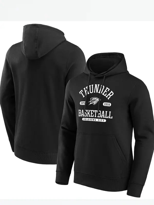 Black Okc Thunder Hoodie