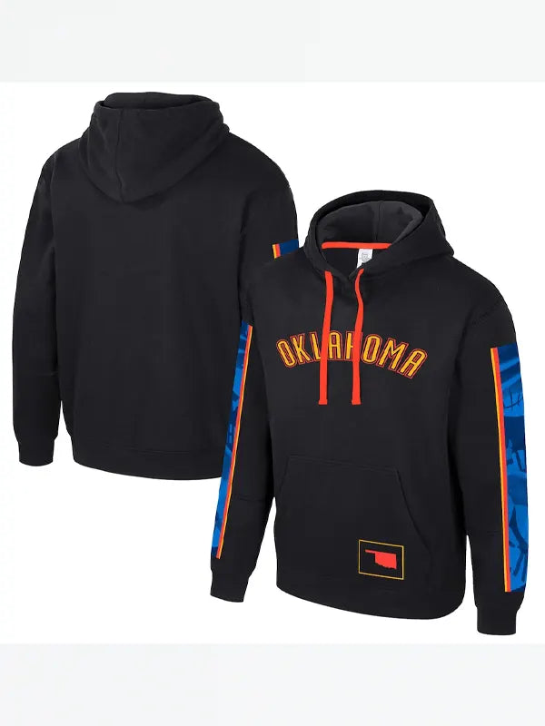 Black Okc Thunder Hoodie
