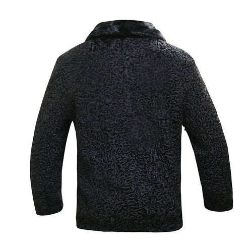 Black_Persian_Karakul_Lamb_Soft_Shearling_Jacket_For_Sale