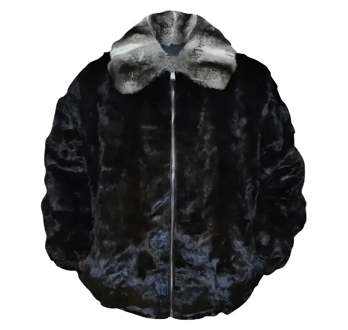 Black Real Mink Shearling Jacket