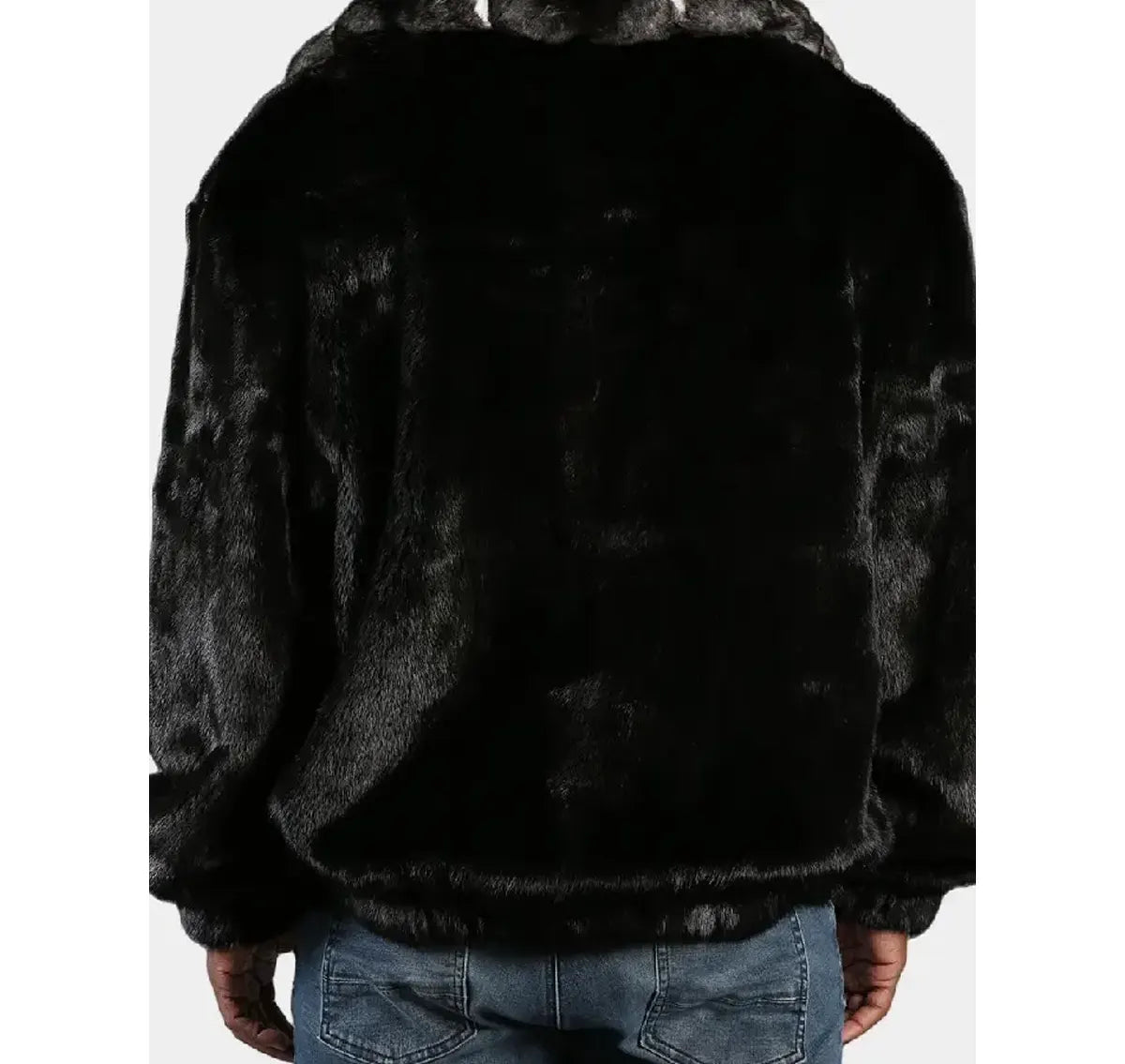 Black Real Mink Shearling Jacket