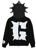 Black Rhinestone Glo Gang Hoodie