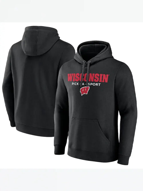 Black Wisconsin Badgers Hoodie
