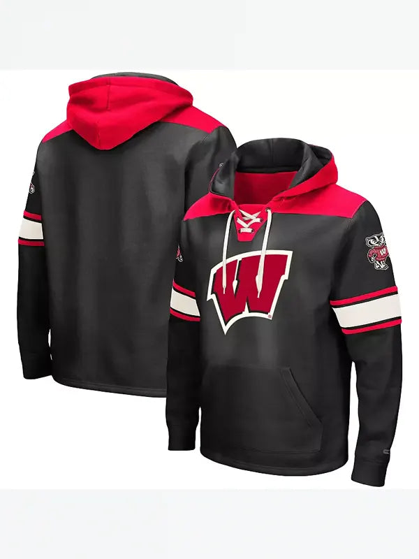 Black Wisconsin Badgers Hoodie
