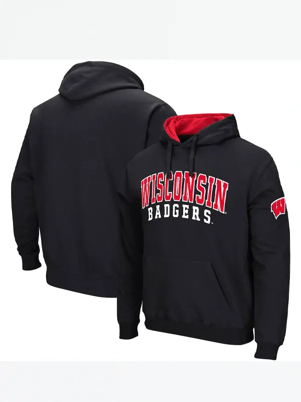 Black Wisconsin Badgers Hoodie