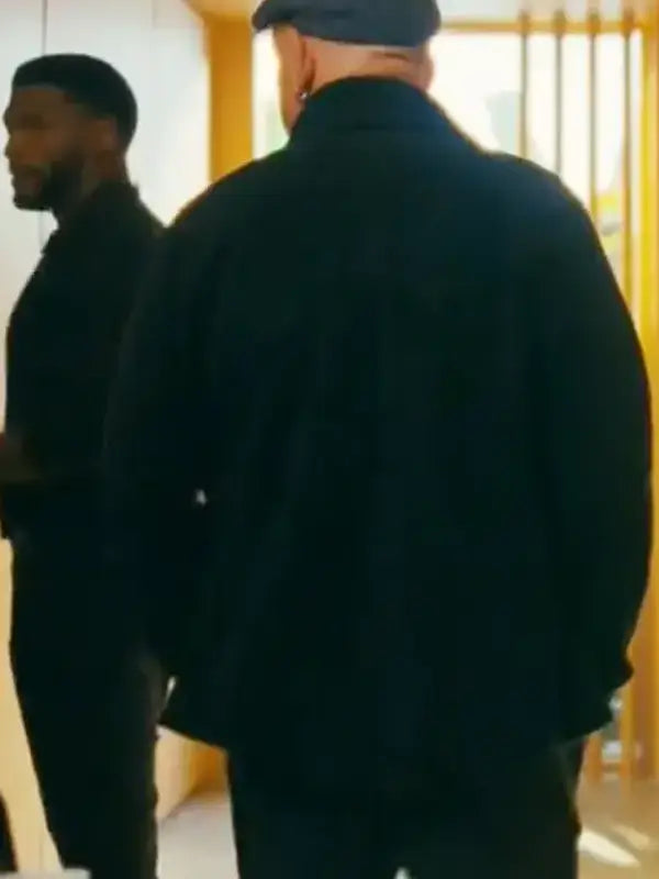 Black fleece jacket Shinwell Johnson style