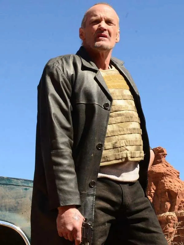 
 Breaking Bad Michael Bowen Black Leather Coat
