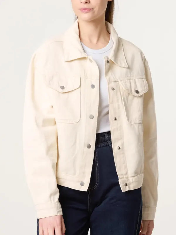 Brody Rath Women's Cream Denim Jacket