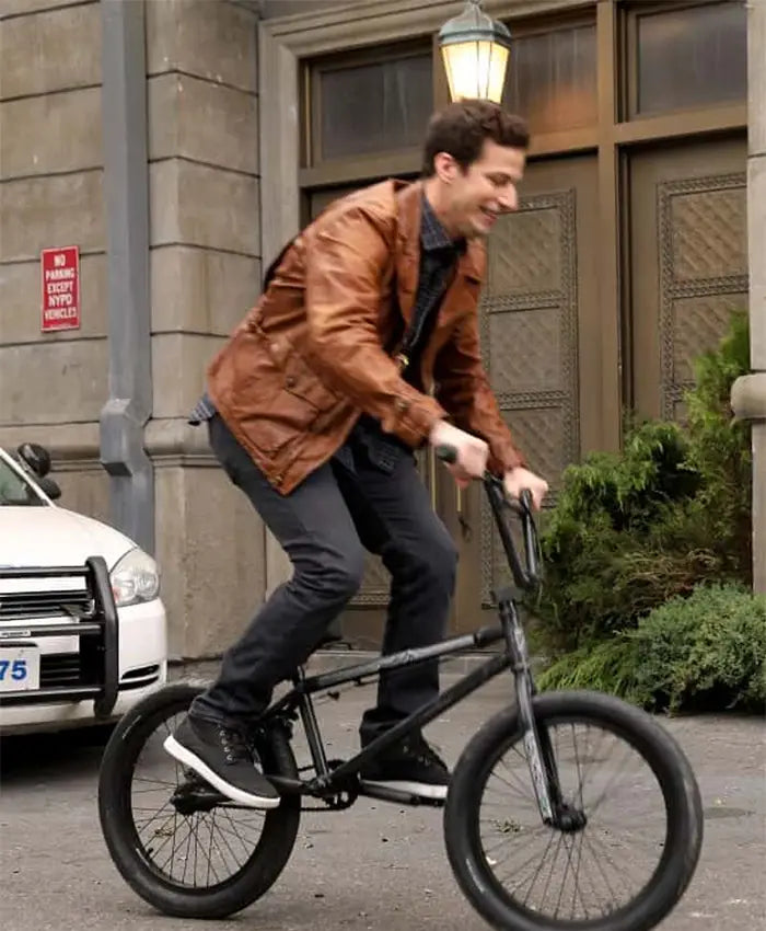 Jake Peralta Brooklyn Nine-Nine  Brown Jacket
