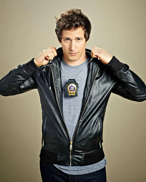 

Brooklyn Nine-Nine Detective Jake Peralta Black Leather Jacket
