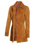 Kandis Suede Jacket Women, Brown Zing Apparel