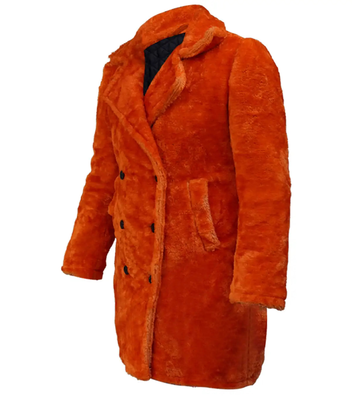 Phoebe Buffay Friends Orange Fur Coat

