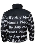 Goku Drip Black Puffer Jacket