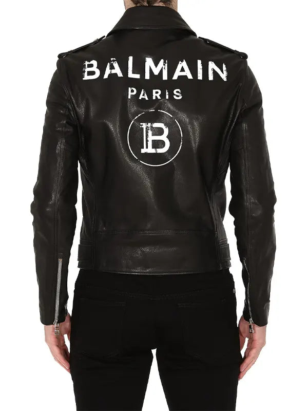 Buy Balmain Leather Jacket Mens 