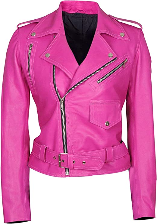 Buy_Jessica_Alba_Hot_Pink_Leather_Jacket