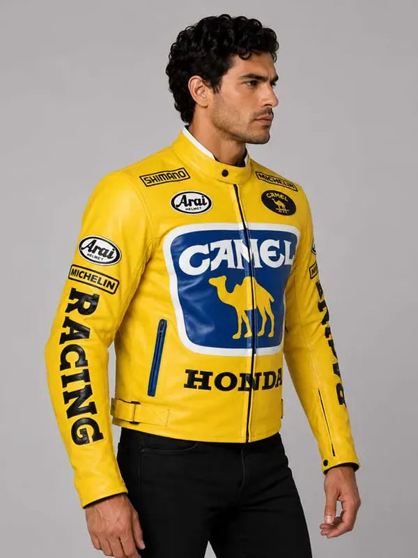 Camel Racing Jacket For Sale