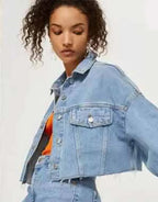 Camille Razat Emily In Paris New  Denim Jacket
