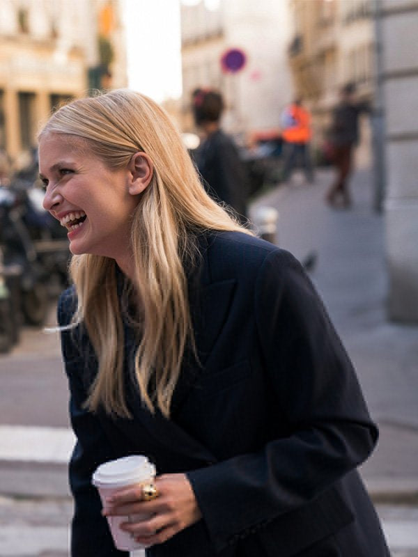 Camille Razat Emily In Paris New   Wool Coat


