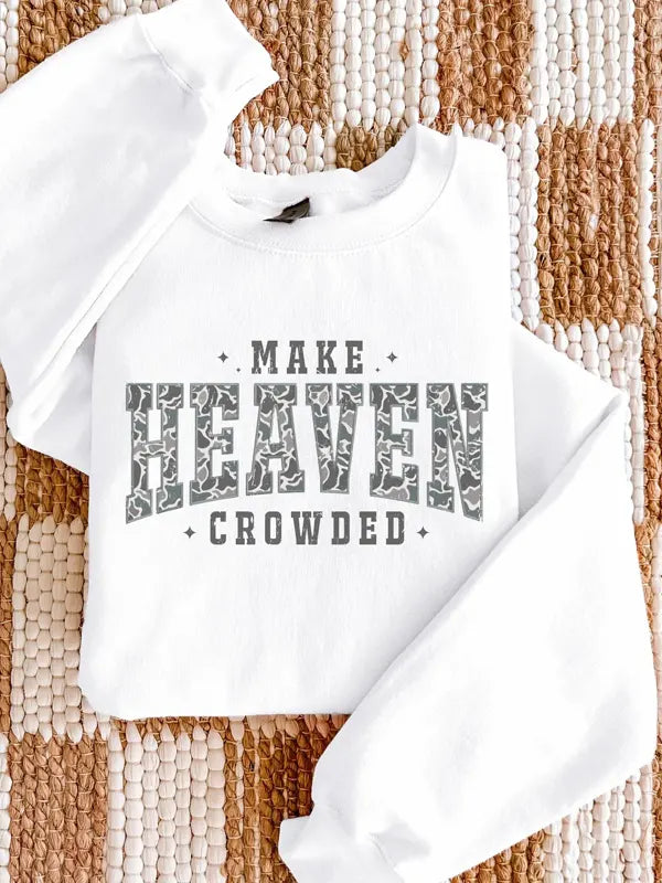Camo Make Heaven Crowded Sweatshirt White