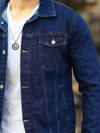 Candido Erdman Mens Blue Classic Denim Jacket