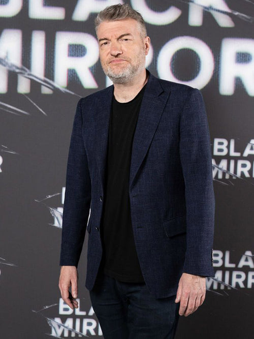 Black Mirror S06 Charlie Brooker Blue Blazer